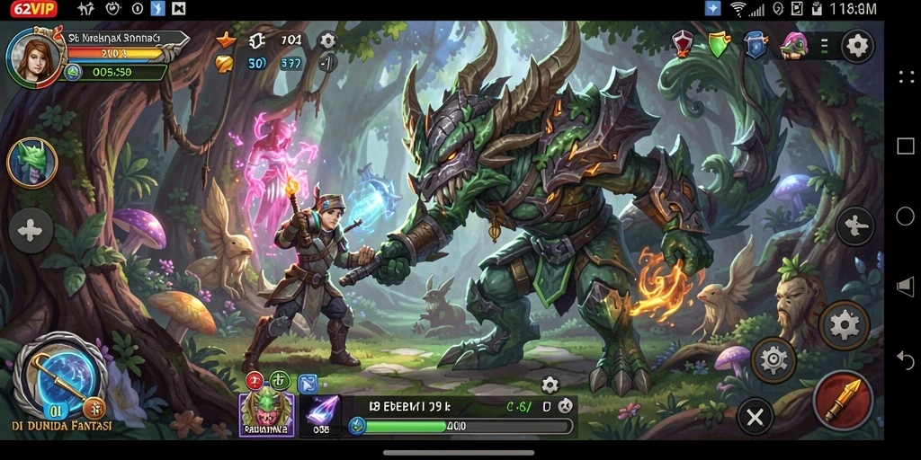 Tampilan gameplay 62VIP yang menawan di dunia petualangan.
