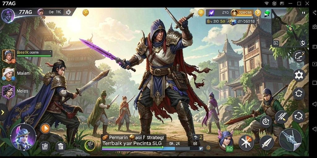 Gameplay <strong>77AG</strong> yang menarik dengan strategi membangun kerajaan.
