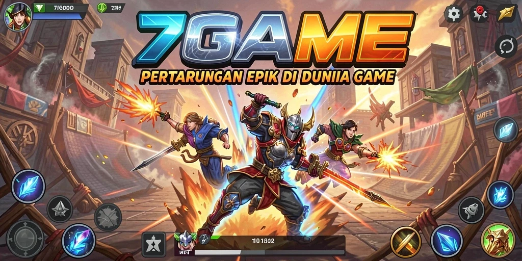 Tampilan seru pertarungan di 7GAME dengan grafis menakjubkan.