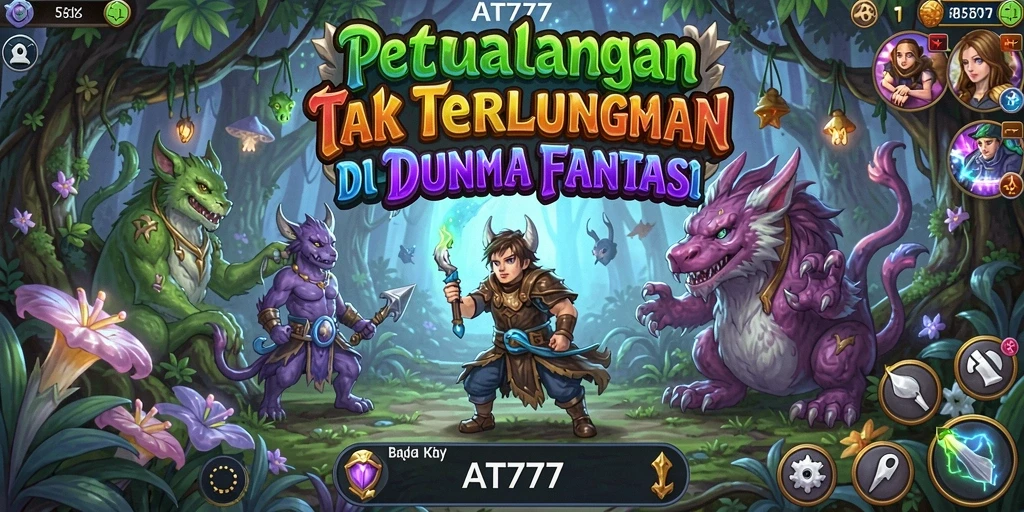 Tampilan gameplay mendebarkan di dunia petualangan.