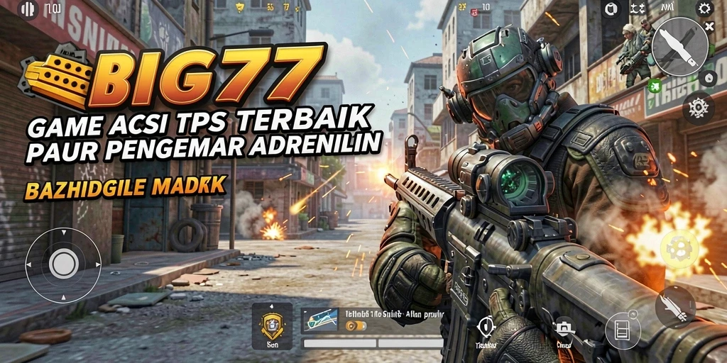 Menampilkan pertempuran seru dalam game TPS BIG77.