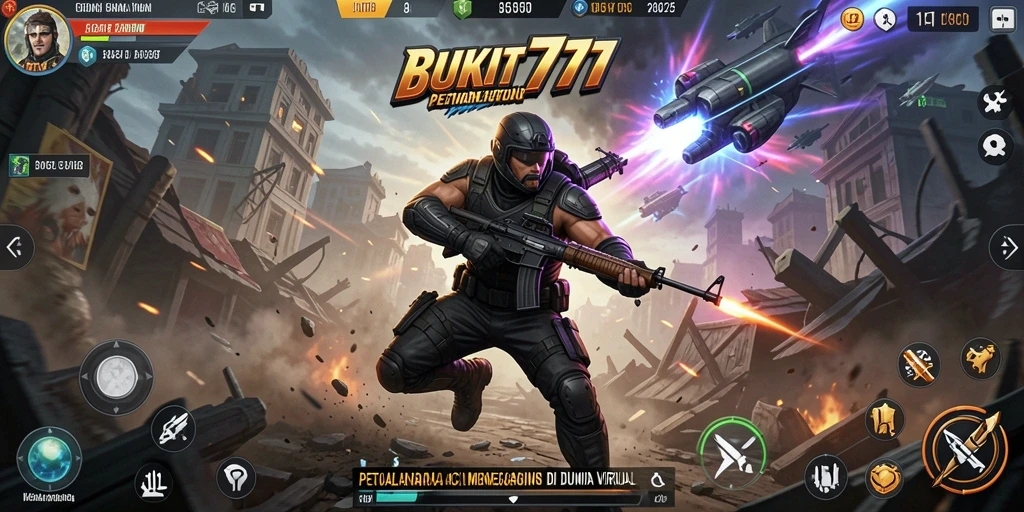 Tampilan menegangkan dari gameplay BUKIT777 saat pertarungan.