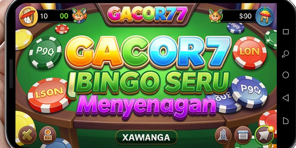 Tampilan gameplay menarik dari GACOR77 dengan suasana Bingo.