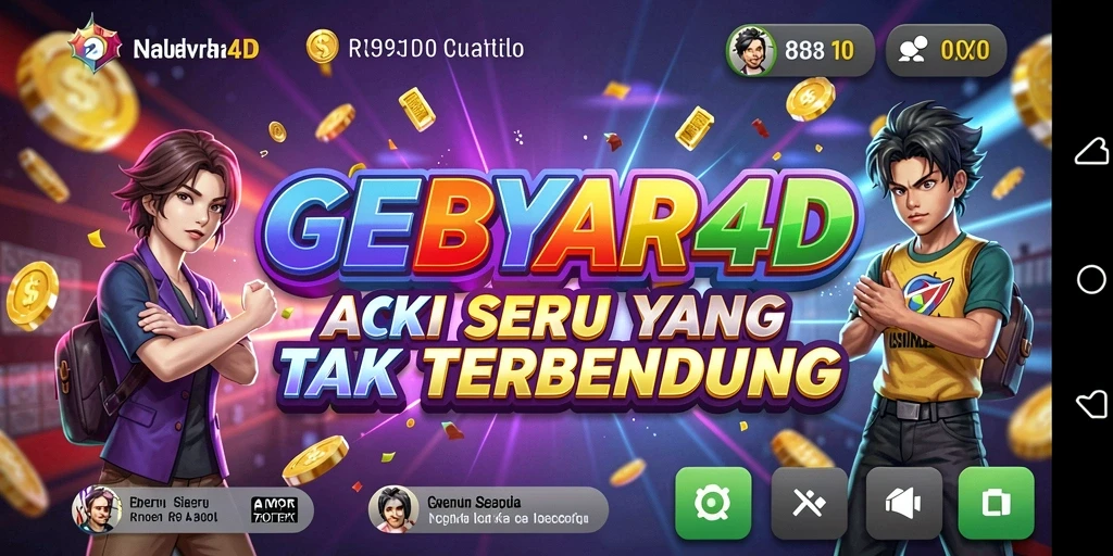 Tampilan menegangkan dari gameplay GEBYAR4D yang seru.