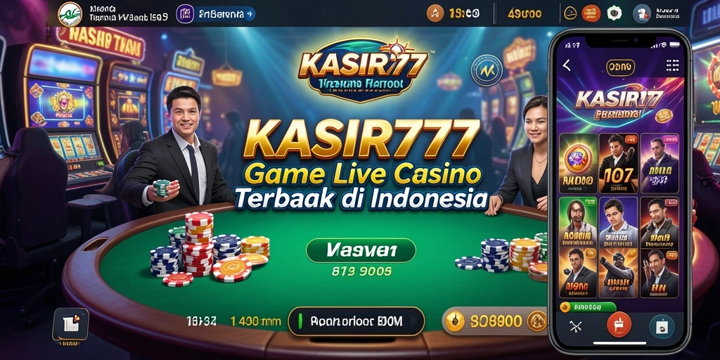 Tampilan gameplay Live Casino yang mendebarkan di KASIR777.