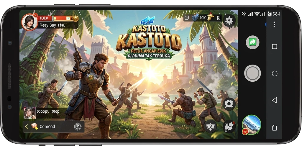 Tampilan gameplay KASTOTO yang menegangkan dan penuh petualangan.