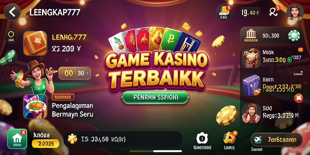 Tampilan gameplay menarik dari LENGKAP777 yang mendorong adrenalin pemain.