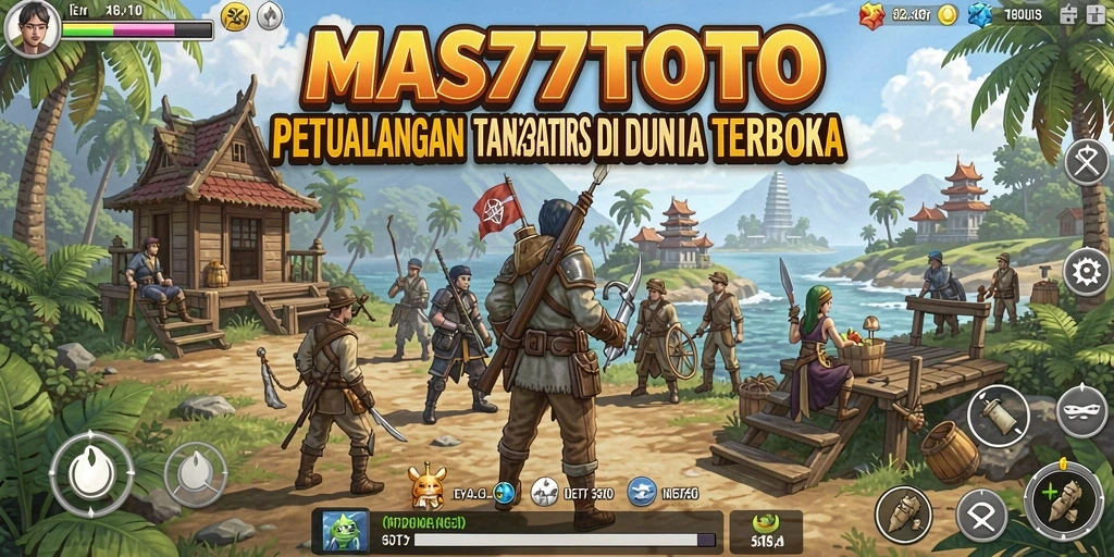 Gameplay MAS77TOTO menampilkan eksplorasi dunia terbuka yang seru.