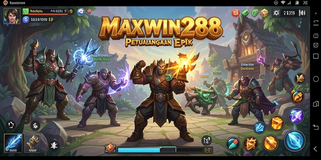 Tampilan screenshot MAXWIN288 menampilkan aksi seru dalam petualangan RPG.