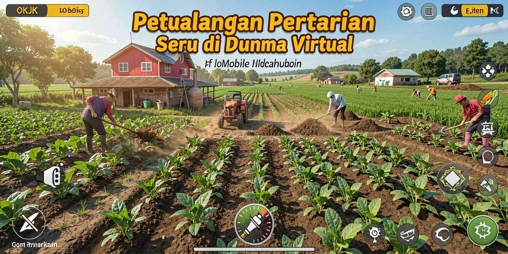 Tampilkan gameplay seru dari pengalaman bertani di OKJK.