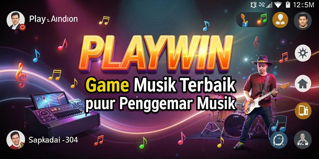 Tampilan gameplay seru yang menunjukkan interaksi dalam permainan musik.