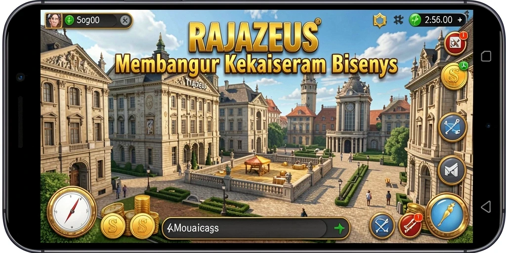 Screenshot menampilkan gameplay <strong>RAJAZEUS</strong> yang menarik dan dinamis.