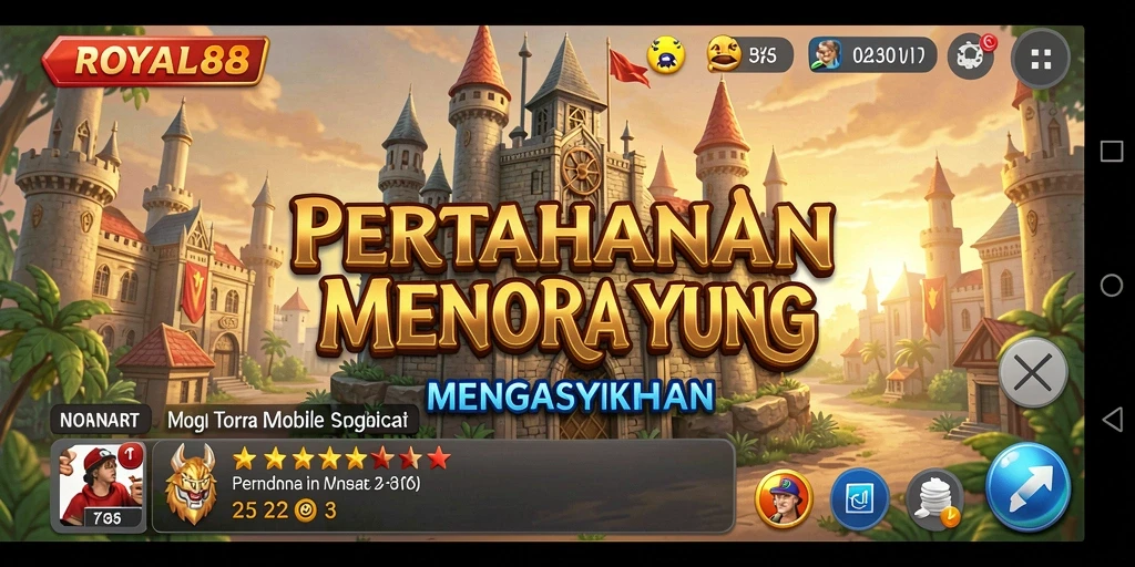 Gameplay seru Tower Defense di ROYAL88 dengan grafis menawan.