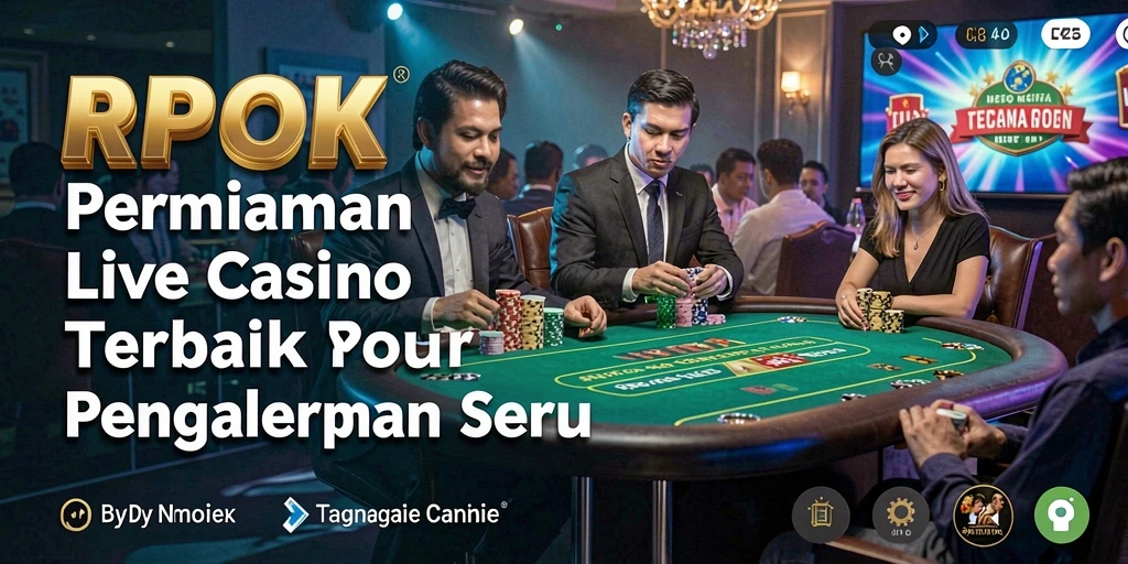 Screenshot gameplay RPOK dengan dealer langsung di Live Casino.