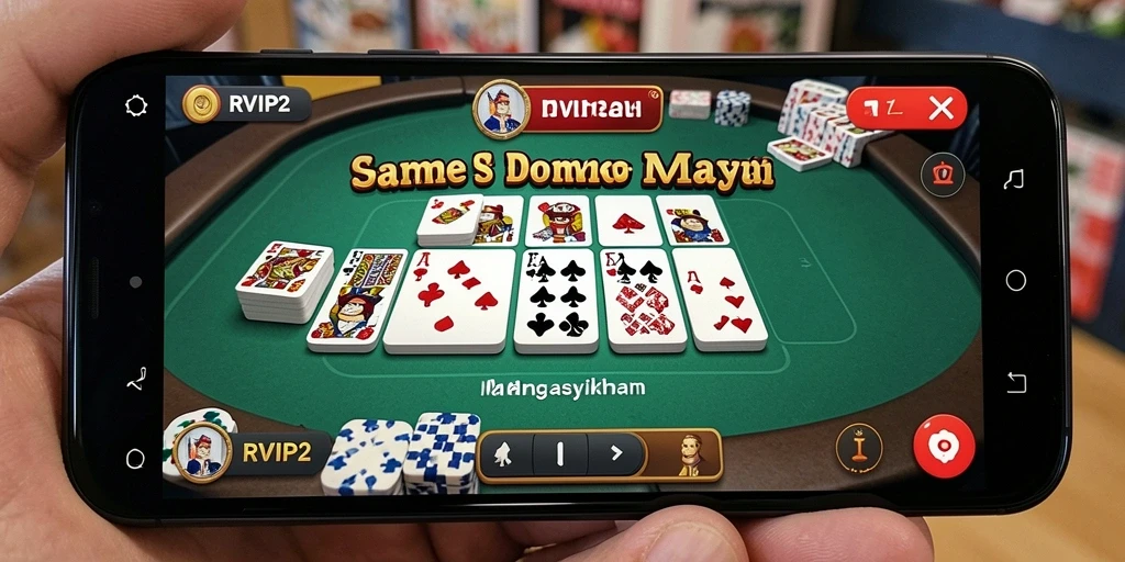 Tampilan gameplay Domino yang seru di RVIP2.