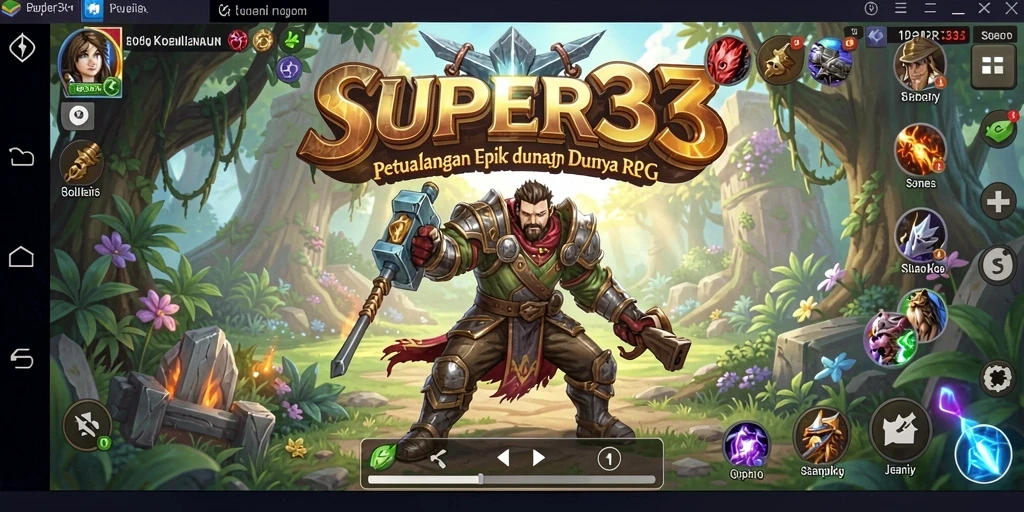 Tampilan gameplay yang menarik dan penuh aksi dalam SUPER33.