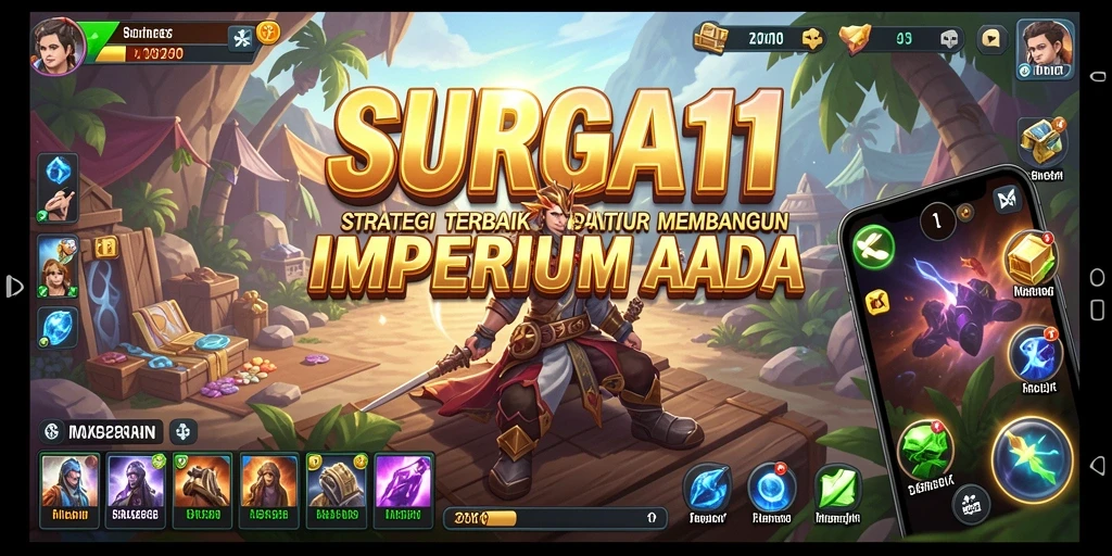 Tangkapan layar menunjukkan momen strategis dalam permainan SURGA11.