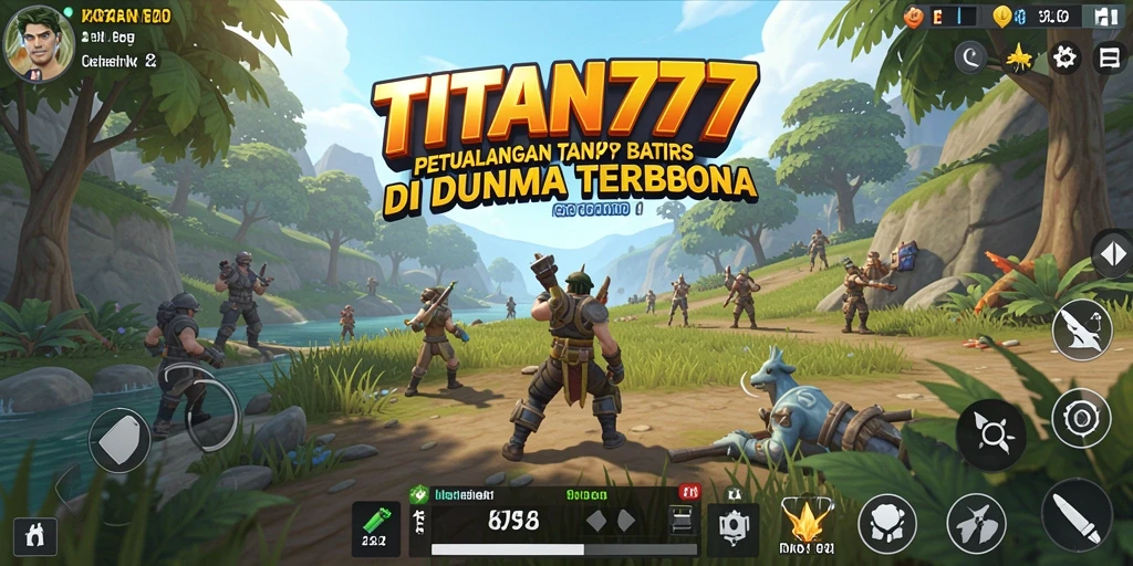 Tampilan gameplay <strong>TITAN777</strong> yang memukau dan penuh petualangan.